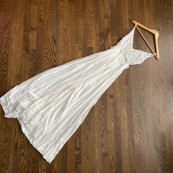 Pleated Maxi Western Boho Dress - Picture 6 of 7